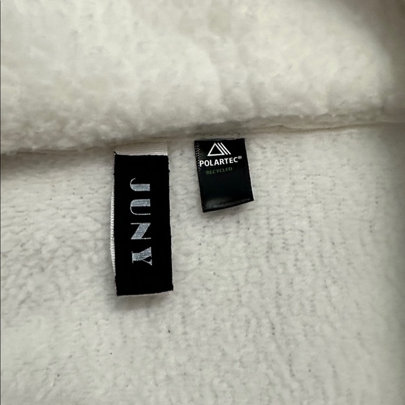 Free People Polartec Fleece Jacket Ivory Small - Picture 3 of 7